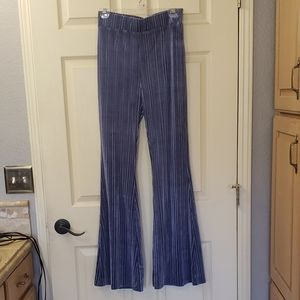 Velvet bell bottoms